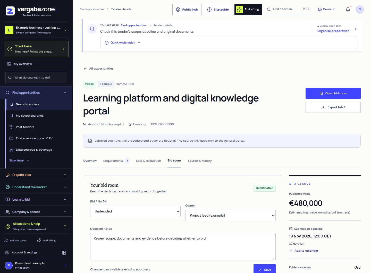 Workspace: Turn a discovery into shared work.
